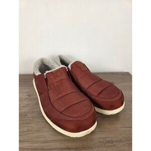 Stio Colter Mountain Slip Mens 10 Insulated Puffer Shoes Rust Red 200520-420